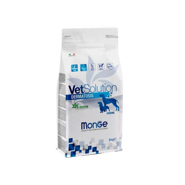 Ветеринарная диета Monge VetSolution Dog Dermatosis Дерматозис для собак при заболеваниях кожи 2 кг