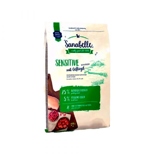 Sanabelle Сенситив/птица сухой корм для кошек 0,4 кг