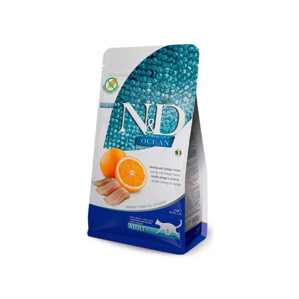 Farmina Н&Д Кэт Океан сельдь/апельсин 1,5кг/N&D Cat Okean Herring&Orange 1,5kg