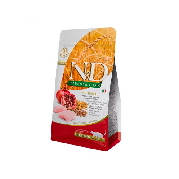Farmina Н&Д Лоу Грейн Кэт Ньютеред курица/гранат 5 кг/N&D Low Grain Cat Chicken&Pomegranate Neutered 5 kg