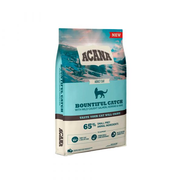 ACANA BOUNTIFUL CATCH CAT 0,340 кг- низкозерновой корм для взрослых кошек с рыбой