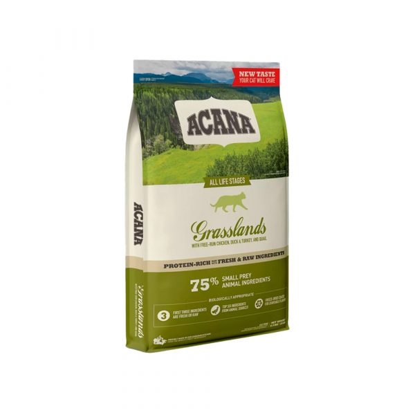 ACANA GRASSLANDS CAT 4,5кг- беззерновой корм для кошек и котят всех пород с птицей