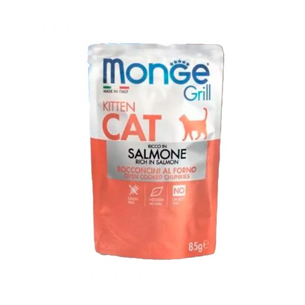 Monge Cat Grill Влажный корм для котят, Норвежский Лосось 85г