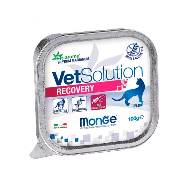 Ветеринарная диета Monge VetSolution Cat Recovery Рекавери для кошек при восстановлении питания в период выздоровления, ламистер 100 г