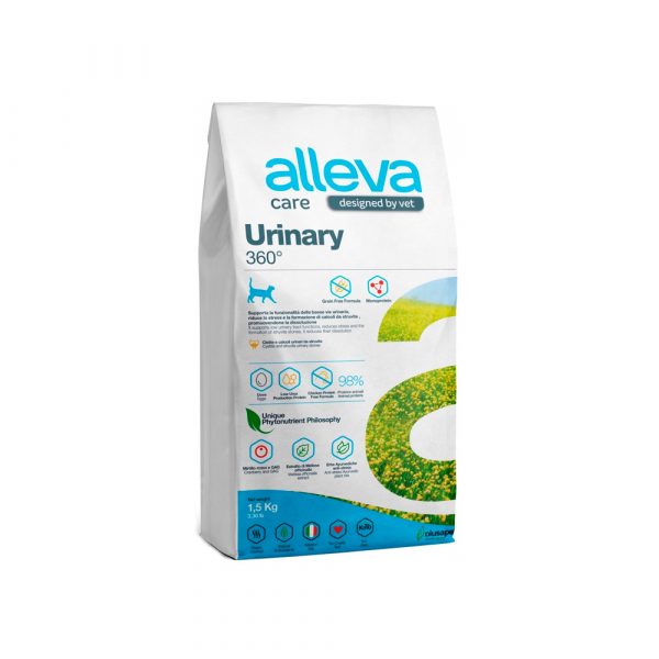 Корм для кошек Аллева Кэр Уринари 360, ALLEVA CARE CAT ADULT URINARY 360˚, 1,5 кг