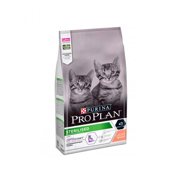 Pro Plan Корм сухой полнорац. для стерилиз. котят, с выс. сод. лосося 3 кг