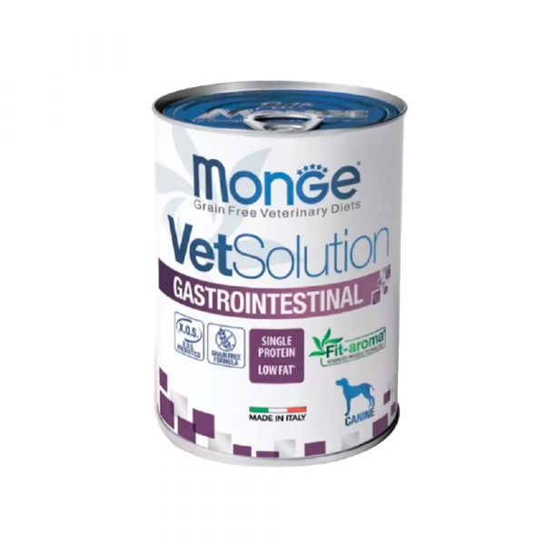 Ветеринарная диета Monge VetSolution Dog Gastrointestinal Гастроинтестинал для собак при заболеваниях ЖКТ, консерва 400 г