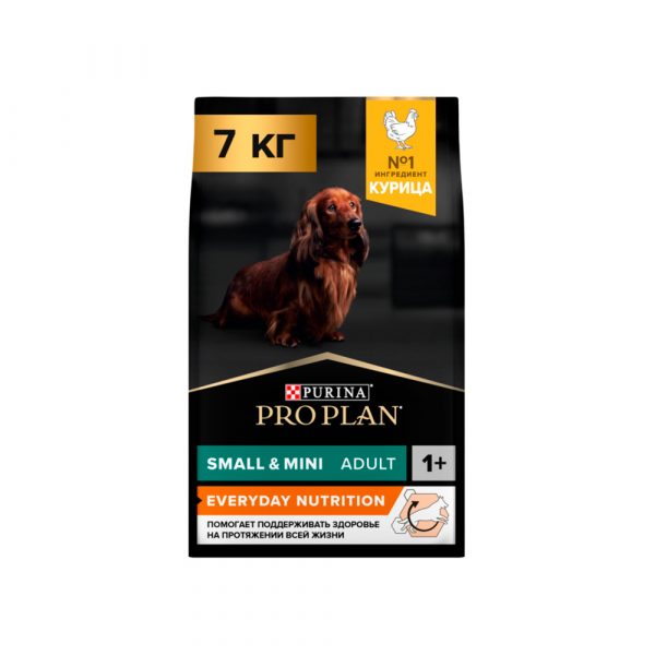 Pro Plan Корм сухой полнорац. для взр. собак мелких и карликовых пород, с выс. содерж. курицы 7 кг