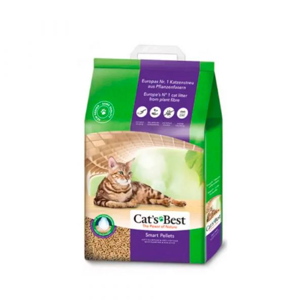 Наполнитель Cats Best Smart Pellets комкующийся древесный без запаха 5л/2.5кг