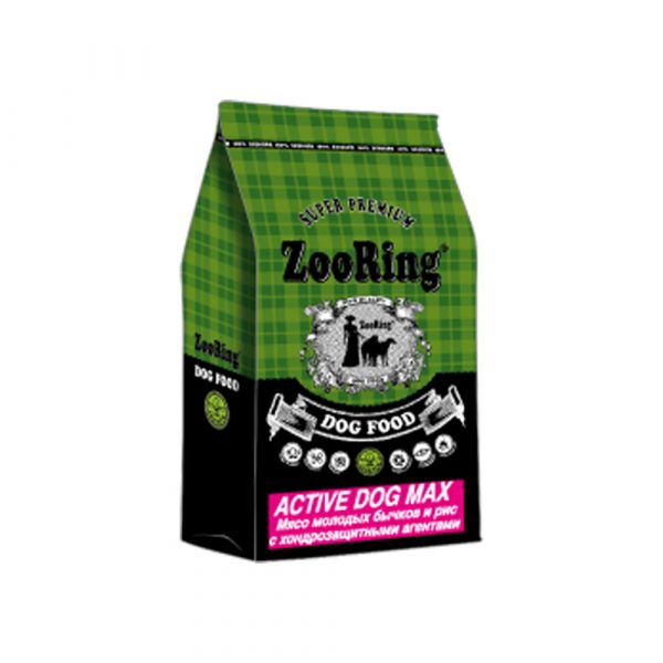 ZooRing Active Dog Max Мясо молодых бычков 10 кг