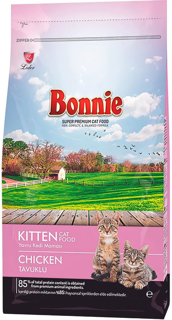 БОННИ BONNIE сухой корм для котят, с курицей 1,5 кг
