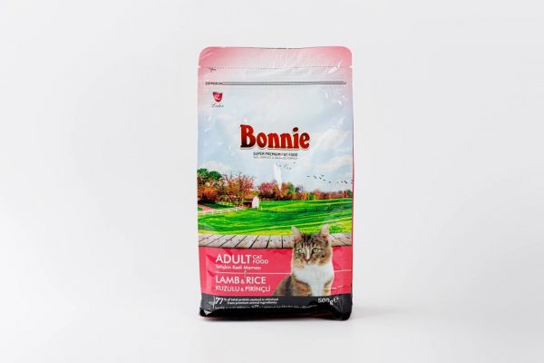 БОННИ BONNIE сухой корм для кошек, ягненок с рисом 1,5 кг