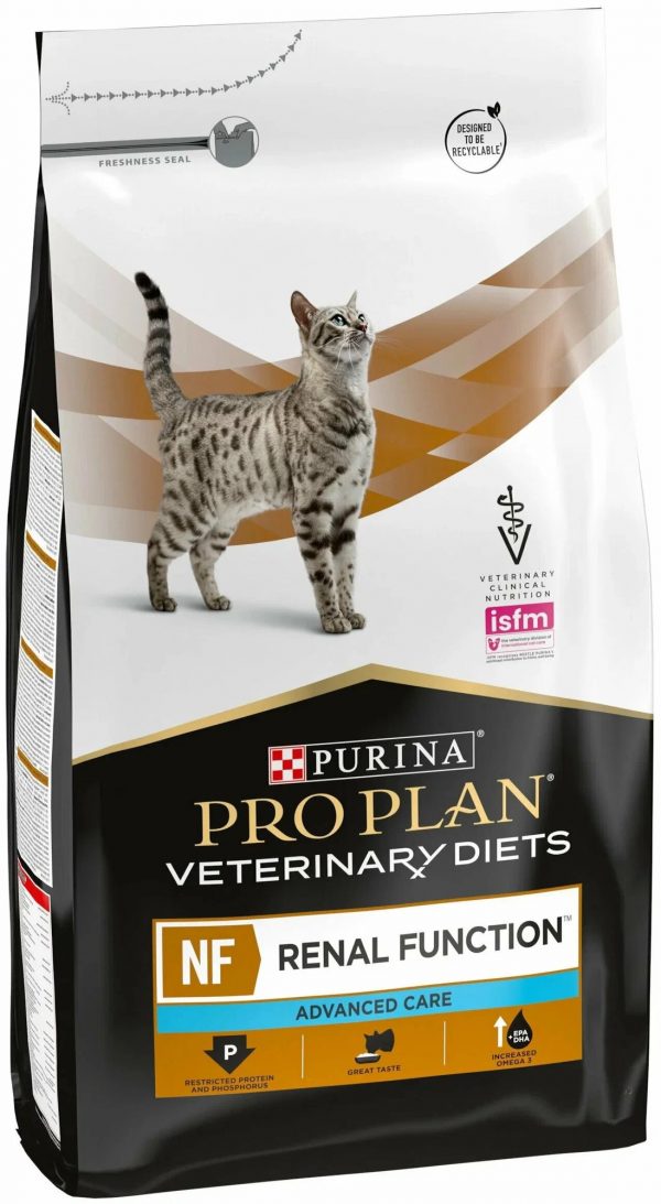 Pro Plan VETERINARY DIETS NF Advanced care (Поздняя стадия). Корм сухой полнорац. диетич. д/взр. кошек для поддержания функции почек при хронической почечной недостаточности, с огранич. содерж. высококачеств. белка и фосфора 1,5 кг.