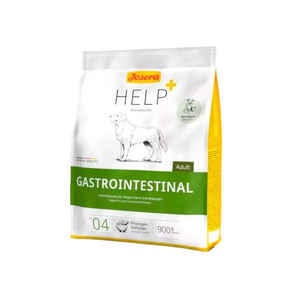 Josera Нelp Gastro Dog (25,2/18,8) для взрослых собак при заболеваниях желудочно-кишечного тракта, безглютеновый рецепт поддерживает необходимые кишечные бактерии благодаря клетчатке, регулирующей пищеварение