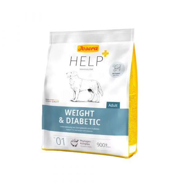 Josera Нelp Weight&Diabetic Dog (29,1/7,4) для взрослых собак при избыточном весе и/или диабете. Поддерживает нормальный уровень сахара и способствует сытости.
