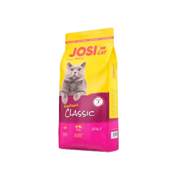 Josera JosiCat Sterilised Classic (Adult 32/10) полнорационный, идеально сбалансированный корм для взрослых кошек, со всеми необходимыми питательными веществами, высококачественной рыбой, лосось 4%