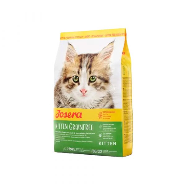 Josera Kitten Grainfree (Kitten 36/22) беззерновой корм с мясом домашней птицы, для котят до 12 месяцев, а также для беременных и кормящих кошек