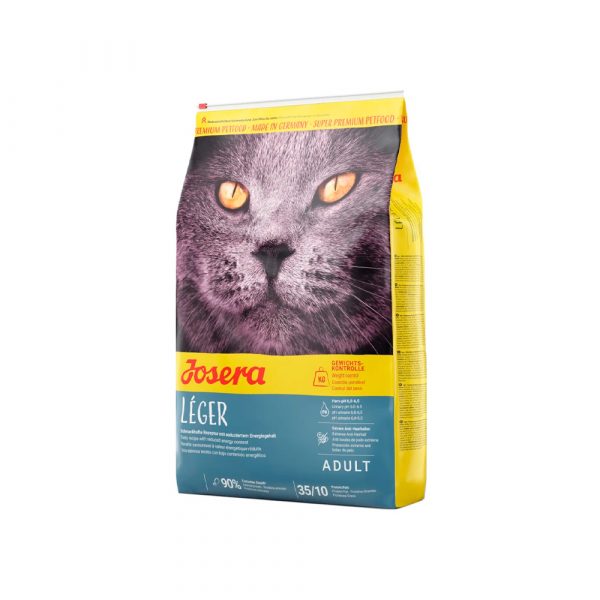 Josera Leger (Adult light 35/10) для взрослых малоактивных кошек или кошек, склонных к избыточному весу, с пониженным содержанием калорий и увеличенным количеством волокон