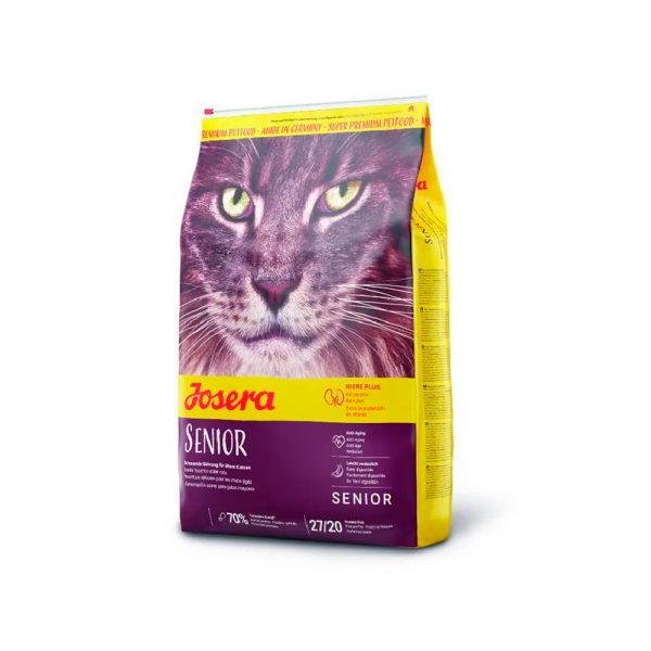 Josera Senior (Adult senior 27/20) для пожилых кошек или кошек, страдающих хронич. почечной недостаточностью, с пониженным содержанием фосфора и дополнительными антиоксидантами