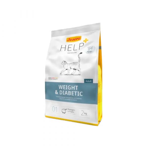 Josera Нelp Weight&Diabetic Cat (35,2/9,8) для взрослых кошек при избыточном весе и/или диабете. Поддерживает нормальный уровень сахара и способствует сытости.
