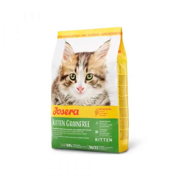Josera Kitten Grainfree (Kitten 36/22) беззерновой корм с мясом домашней птицы, для котят до 12 месяцев, а также для беременных и кормящих кошек 10 кг