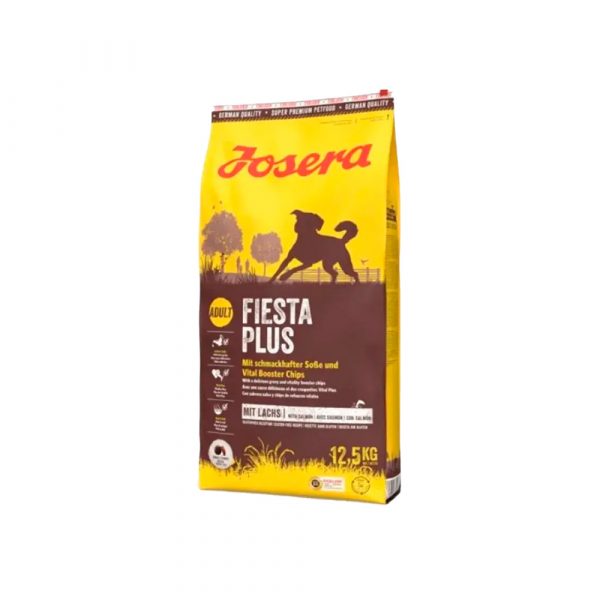 Josera Festa Plus (Adult 24/15) для взрослых собак всех пород привередливых в еде, c разноцветыми гранулами, на основе мяса домашней птицы и лосося 4%, с изысканным соусом