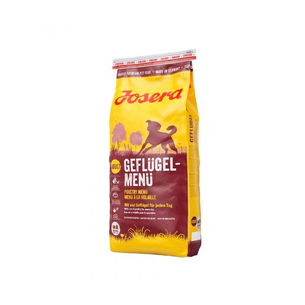 Josera Poultry Menu (Adult Medium/Maxi 25/13) GEFLUGEL-MENU для взрослых собак, как правило, активных пород, содержащий много мяса домашней птицы 29,5%