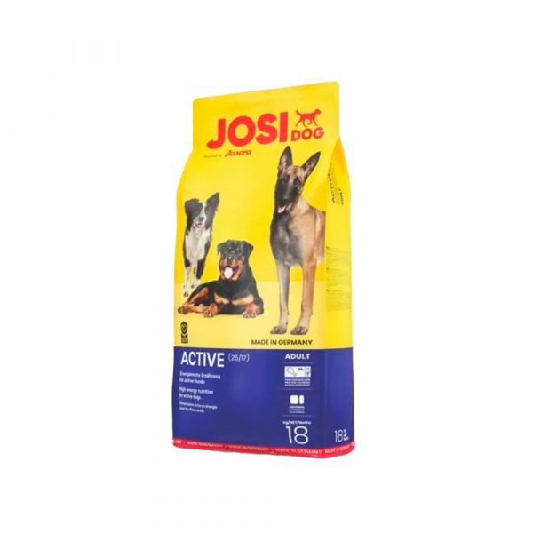 Josera JosiDog Active (Adult 25/17) для взрослых собак всех пород, отличающихся активностью и подвижностью, источник силы и выносливости Вашей собаки