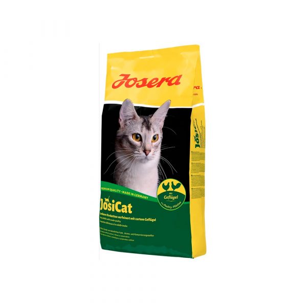 Josera JosiCat Crunchy Chicken (Adult 28/9) для взрослых кошек, полнорационный деликатесный корм с аппетитным мясом домашней птицы 20%