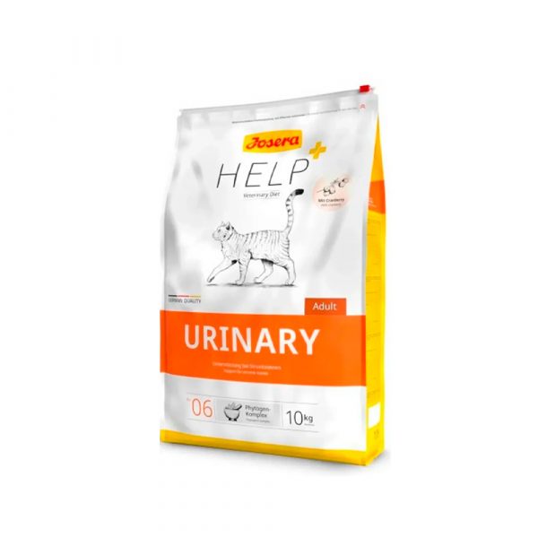Josera Нelp Urinary Cat (28,2/12,8) для взрослых кошек с мочекаменной болезнью, с пониженным содержанием магния, способствует растворению струвитных камней и уменьшению рецедивов. Фитогенный комплекс способствующий противосполительныму процессу мочев