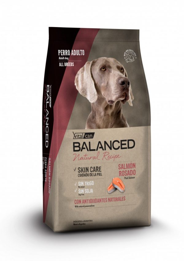 VitalCan Natural Recipe Pink Salmon Adalt Dog Корм д/собак с чувств. пищ/или кожей с лососем 3 кг.,