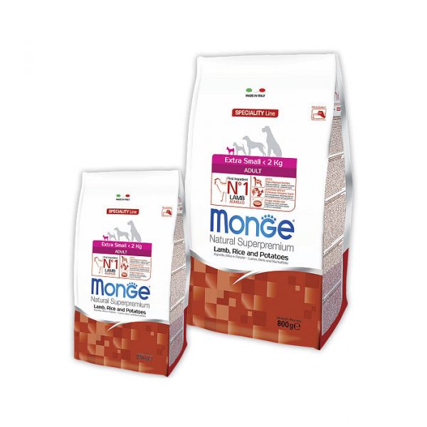 Monge Speciality Line Monoprotein Extra Small д/взр собак миниатюрных пород, с ягненком и рисом 2,5 кг