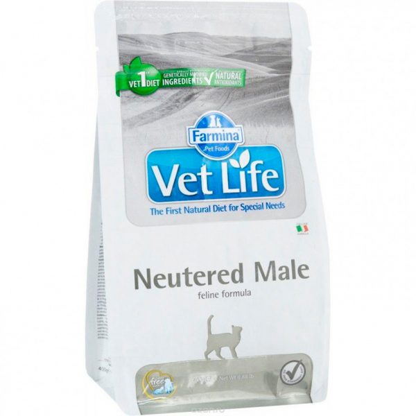 Farmina Vet Life Cat NEUTERED MALE Сухой корм для кастрированных котов 5 кг
