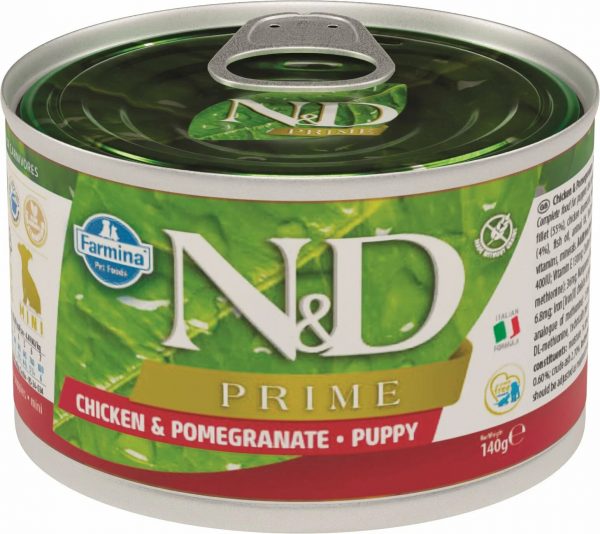 Farmina N&D DOG PRIME CHICKEN&POMEGRANATE Puppy mini Влажный корм для щенков мелких пород Курица с Гранатом 140 гр.