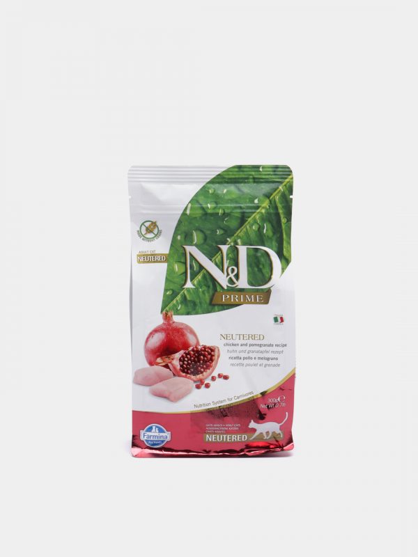 Н&Д Кэт Беззерн. Эдалт курица/гранат 0,3 кг ПРАЙМ/ N&D PRIME Cat Chicken&Pomegr Adult 0.3kg