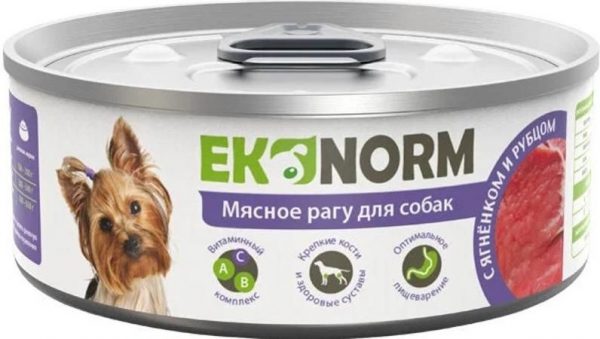 Четвероногий гурман Ekonorm Мясное рагу для собак с Курицей и Потрошками 0.41кг