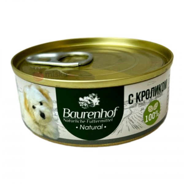 Baurenhof Natural Влажный корм для собак, Кролик 100г