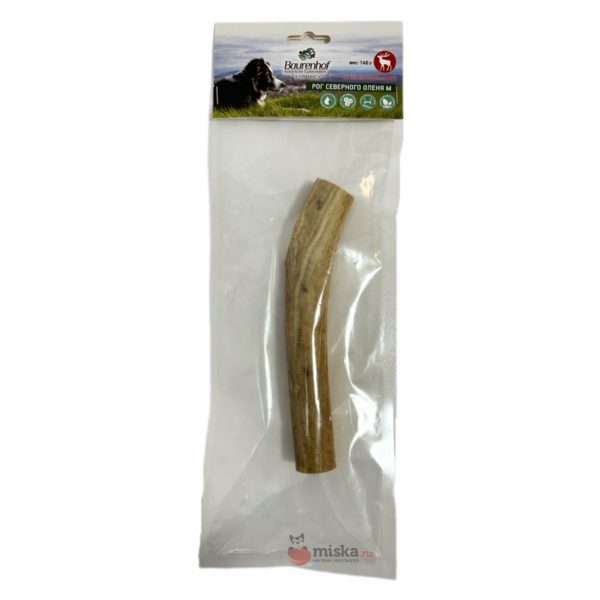Baurenhof Лакомство для собак, Рог Оленя L, 200гр
